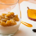 Panna Cotta with Tonka Bean and Pear Compote