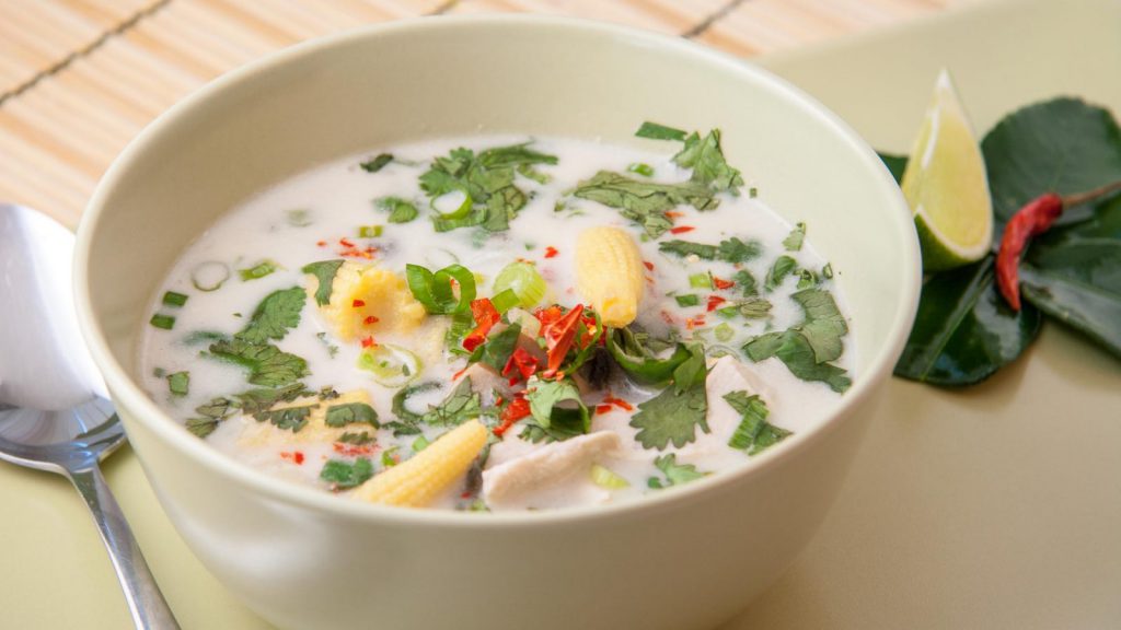 Galangal, chicken and coconut soup - Tom Ka Gai - Online Culinary ...