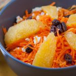 Carrot Salad with Orange and Feta Cheese