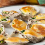 Oysters with White Wine Sabayon au Gratin