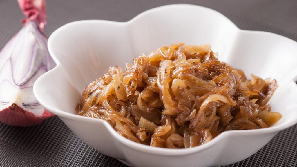 Sweet and Sour Caramelized Onions