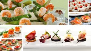 Hors d'Oeuvres Mastery explores traditional appetizers, canapés, verrines, open sandwiches, caviar, roe, dips, and spreads.